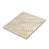 白エレガント金ゴールド雲 タイル (側面)