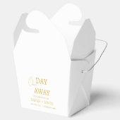 白エレガント金ゴールド1日遠くに結婚の フェイバーボックス (オープン)