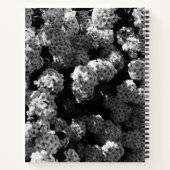 白エレガント黒のカスタム写真日報 ノートブック (裏面)