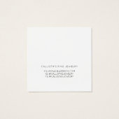 白エレガント黒のハートヘアクリップ表示 (裏面)