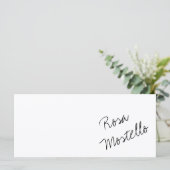 白エレガント黒のビジネス名 (スタンド正面)