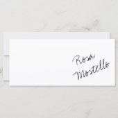 白エレガント黒のビジネス名 (正面)