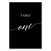 白エレガント黒の書道表1 テーブルナンバー (裏面)