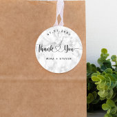 白エレガント黒の結婚君の感謝していクラシック ラウンドシール