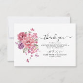 白エレガント黒の葬儀サンキューカード サンキューカード (正面)