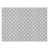 白エレガント黒ダマスク テーブルクロス (正面(横))