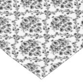 白エレガント黒ダマスク テーブルクロス (アングル)