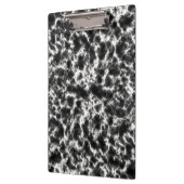 白エレガント黒大理石 クリップボード (左)