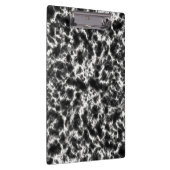 白エレガント黒大理石 クリップボード (右)