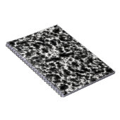 白エレガント黒大理石 ノートブック (右側)