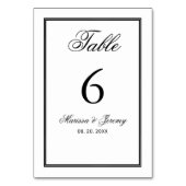 白エレガント黒文字書結婚跡 テーブルナンバー (裏面)