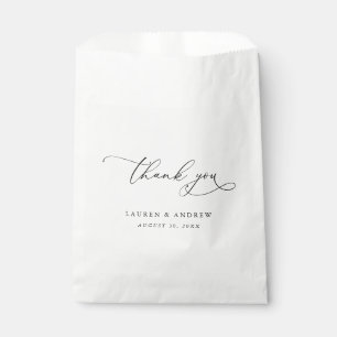 白エレガント黒書道結婚 フェイバーバッグ