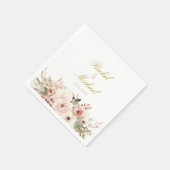 白エレガント,パステル,花束 スタンダードカクテルナプキン (角)