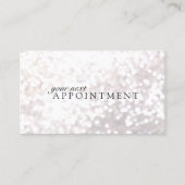 白エレガント《写真》ぼけ味アポイントメントカード 予約カード (正面)