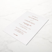 白エレガント 箔招待状 (回転した状態)