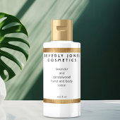 白エレガントW金ゴールド縁ど化粧品ラベル ラベル