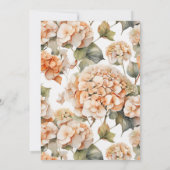 白オかわいらしレンジフローラブライダルシャワー 招待状 (裏面)