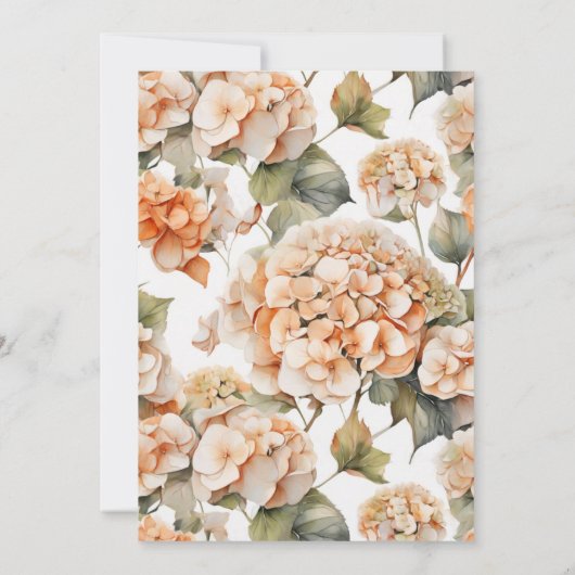 白オかわいらしレンジフローラブライダルシャワー 招待状 (裏面)