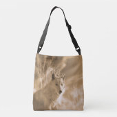 白オオカミの白い森 クロスボディバッグ (裏面)