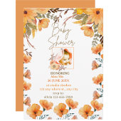 白オパーソナライズされたランジェベビーシャワー招待状 招待状