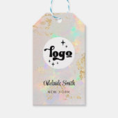 白オパール製品ギフトラベル ギフトタグ (正面)