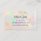 白オパール質写真アポイントメントカード 名刺 (裏面)