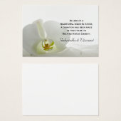 白オーキッドとヴェイ結婚ルのチャリティーフェイスカード (正面&裏面)