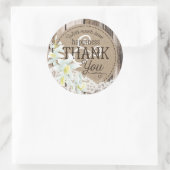 白オーキッドウッドレース素朴のラ結婚ベル ラウンドシール (バッグ)