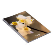 白オーキッドスパイラルフォトノートブック ノートブック (右側)