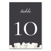 白オーキッドテーブル番号カード テーブルナンバー (裏面)