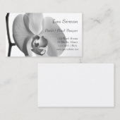 白オーキッドフローラデザイナー 名刺 (正面/裏面)