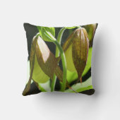 白オーキッドレディースリッパーフラワーペア クッション (裏面)