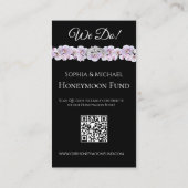 白オーキッド抱擁結婚のリングや輪登録簿 –  名刺 (裏面)