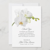 白オーキッド葬儀お祝いの生活ありがとう (正面)