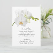 白オーキッド葬儀お祝いの生活ありがとう (スタンド正面)