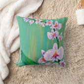 白オーキッド クッション (ブランケット)