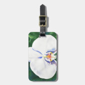 白オーキッド ラゲッジタグ (正面縦)