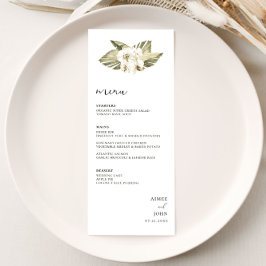 白オーキッ結婚トのメニュー メニュー