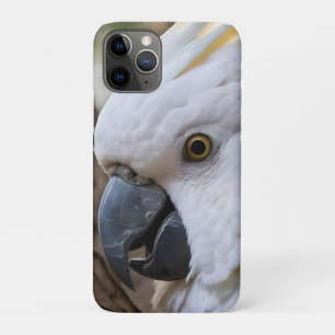 白オーストラリア産のオウム iPhone 11 PROケース