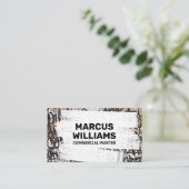 白オ絵を描ーバーグラフィティレンガの壁 名刺 (スタンド正面)