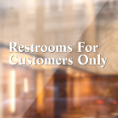 白カスタマイズ黒のみの客用トイレ ウィンドウサイン (シート2)