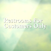 白カスタマイズ黒のみの客用トイレ ウィンドウサイン (シート3)