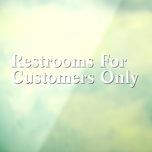 白カスタマイズ黒のみの客用トイレ ウィンドウサイン (シート3)