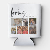 白カスタムいメモリ12フォトコラージュ 缶クーラー (正面)