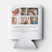 白カスタムいメモリ12フォトコラージュ 缶クーラー (裏面)