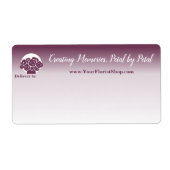 💐白カスタムから紫へのフローラ配信 ラベル (正面)