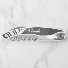 (白カスタムと黒)ピアノキーボード名の追加 ソムリエナイフ