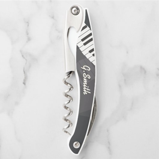 (白カスタムと黒)ピアノキーボード名の追加 ソムリエナイフ (正面)