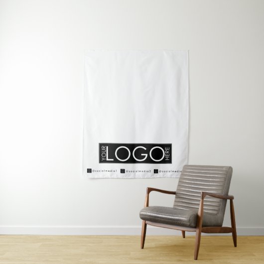 白カスタムイベント用テーブルランナーバナー タペストリー (インサイチュ)