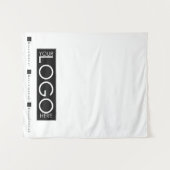 白カスタムイベント用テーブルランナーバナー タペストリー (正面(横))